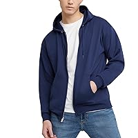 mens Ecosmart Fleece Full-zip Hoodie, Zip-up Hooded Sweatshirt