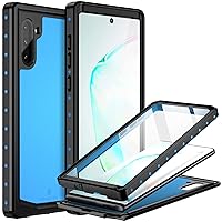 BEASTEK for Samsung Galaxy Note 10 Waterproof Case, NRE Series Shockproof IP68 Certified Case with Built-in Screen Protector Heavy Duty Cover, Galaxy NOTE10 6.3 inch (Blue)