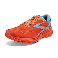 Brooks Men's Ghost 15 Neutral Running Shoe - Orange/Blue/Yellow - 10 Medium