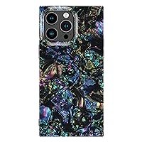 Cocomii Square Case Compatible with iPhone 13 Pro - Luxury, Slim, Glossy, Opalescent Pearl, Iridescent Glitter, Easy to Hold, Anti-Scratch, Shockproof (Abalone)