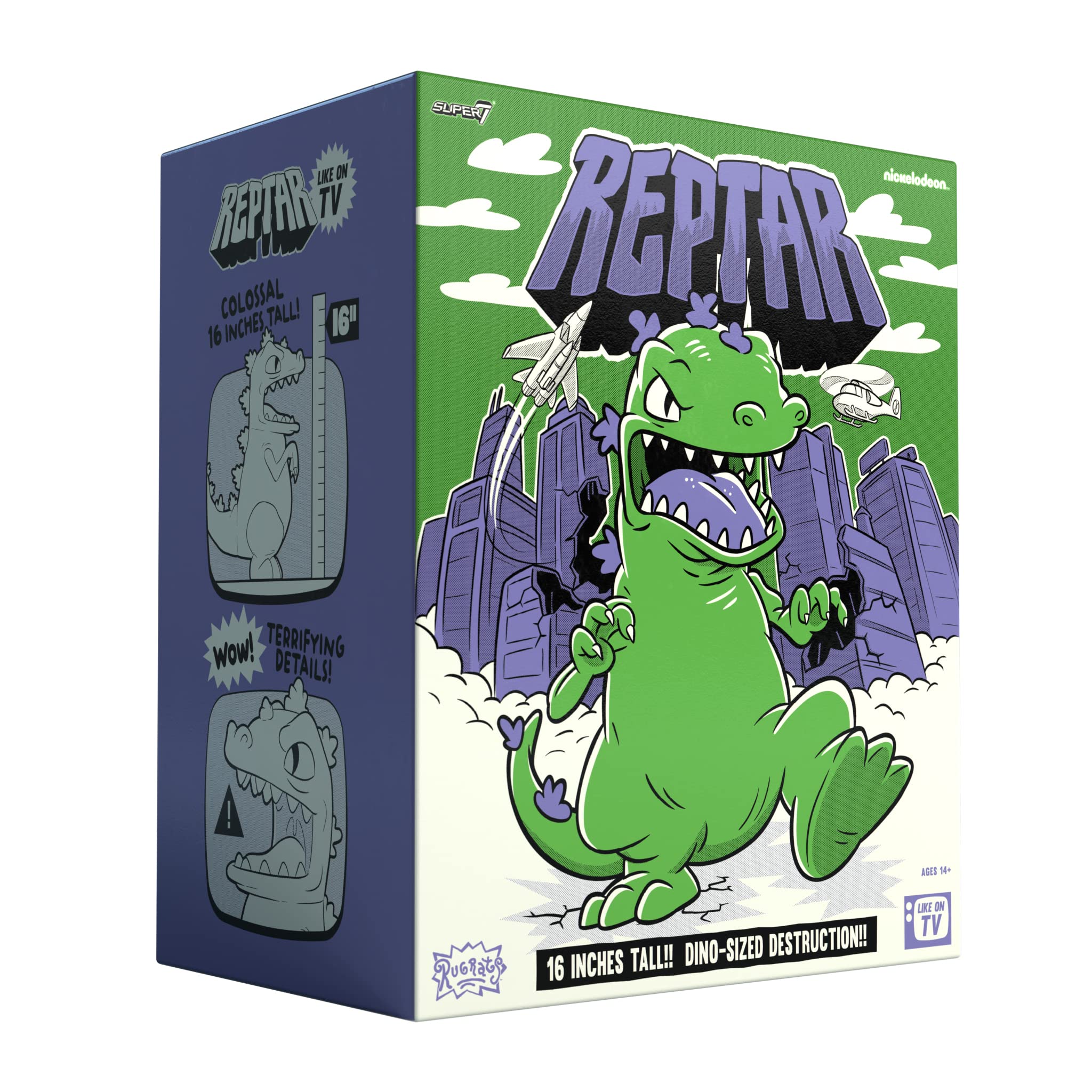 Super7 Rugrats Reptar 16 in Supersize Figure