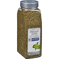 McCormick Culinary Mediterranean Style Oregano Leaves, 5 oz - One 5 Ounce Container of Dried Oregano Leaves, Best on Pizza, Soup, Greek Salads, Grilled Chicken and More