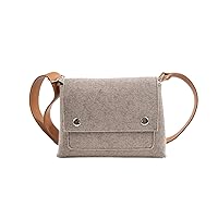 LEFRAC Joy Crossbody Bag - Elegant Wool Felt & Vegan Leather Women's Crossbody Bags - Stylish & Functional Fashion Accessory