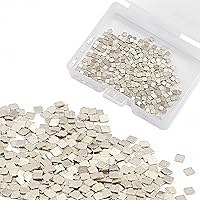 AIEX 4 Grams (about 400 pcs) Silver Solder Flux for Jewelry, 2x2mm Precut Silver Solder Chips Ultra Tiny Medium Density Easy Soldering for Jewelry Repair & Making (M Solder, 1360°F)