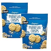 Savoritz Parmesan Crisps Original Gluten Free Snack Chips (2 Pack SimplyComplete Bundle) Keto Friendly Low Carb High Protein Healthy Snack Food
