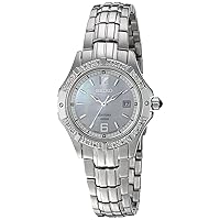 Seiko Women's SXDE19 Quartz Stainless Steel Mother-Of-Pearl Dial Watch