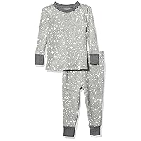 Multipack 2-Piece Pajamas Sleepwear PJs 100% Organic Cotton for Infant Baby and Toddler Boys, Unisex