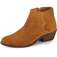 Frye Carson Piping Booties for Women Made from Soft Full-Grain Leather with Signature Western-Inspired Piping Detail and Supple Leather Lining – 4” Shaft Height