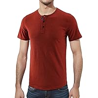 Men's Casual Soft Athletic Regular Fit Short/Long Sleeve Active Sports Henley Jersey Shirts