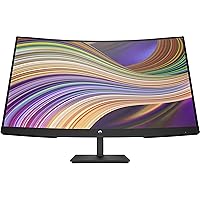 HP V27c G5 FHD Curved Monitor 68.6 cm (27'') 1920 x 1080, W128346071 (68.6 cm (27) 1920 x 1080 Pixels Full HD LCD Black), (65P60AA#ABB)