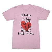 a Big Heart to Shape Little Minds Teacher Appreciation Shirt