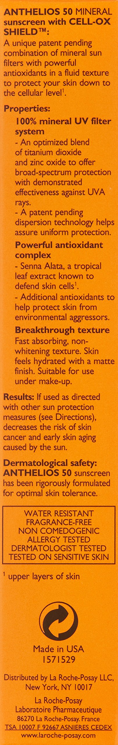 La Roche-Posay Anthelios Mineral Ultra-Light Face Sunscreen SPF 50, Zinc Oxide Sunscreen for Face, 100% Mineral Sunblock, Oil Free Sunscreen for Sensitive Skin, Daily Sun Protection