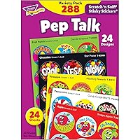 Trend Enterprises - T83920 Pep Talk Stinky Stickers Variety Pack, 24 Designs, 8 Scents, Pack of 288, Multicolor (T-83920)