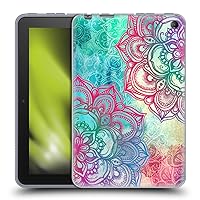 Head Case Designs Officially Licensed Micklyn Le Feuvre Round and Round The Rainbow Mandala 3 Soft Gel Case Compatible with Amazon Fire 7 2022