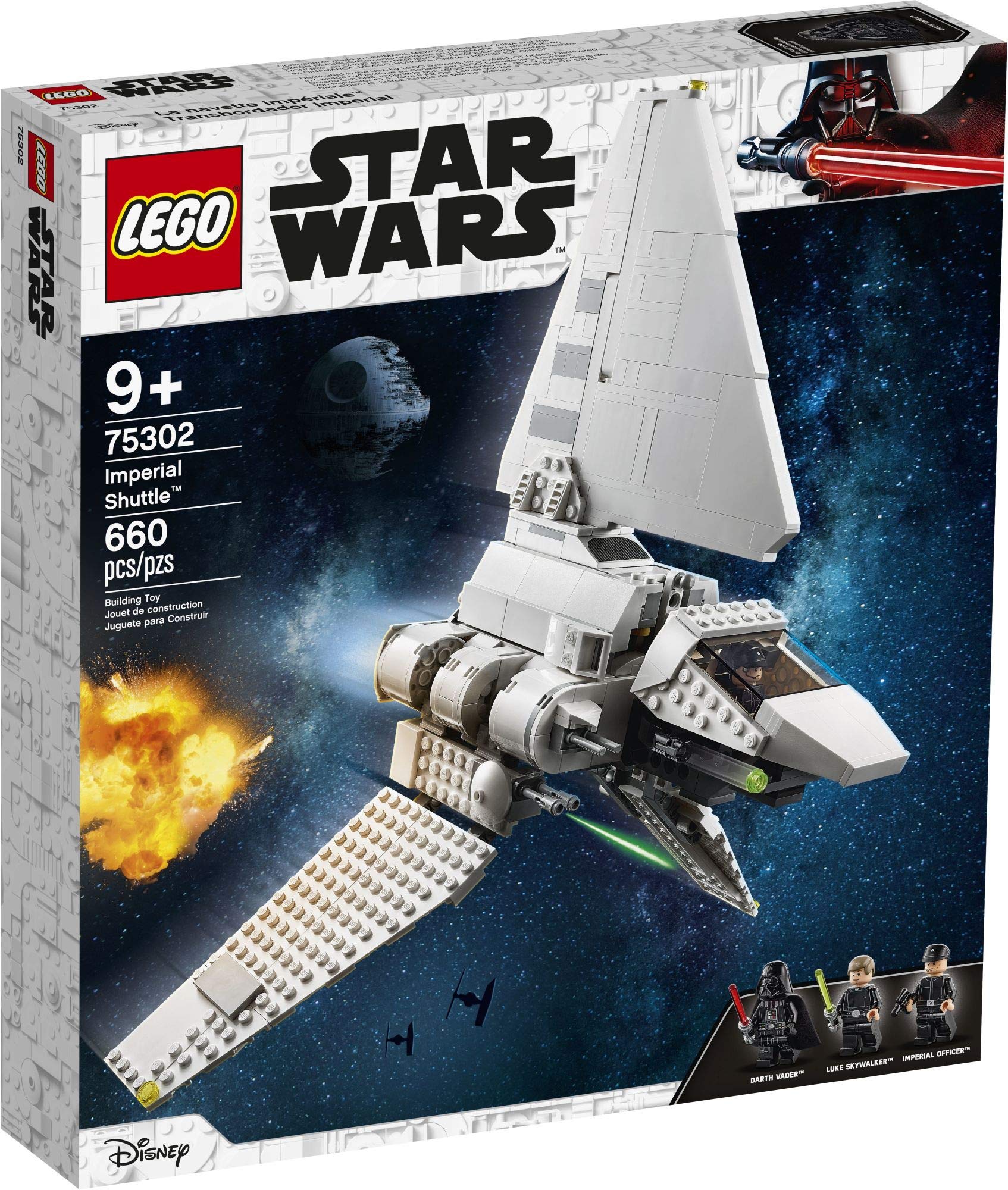 LEGO Star Wars Imperial Shuttle 75302 Building Kit; Awesome Building Toy for Kids Featuring Luke Skywalker and Darth Vader; Great Gift Idea for Star Wars Fans Aged 9 and Up, New 2021 (660 Pieces)