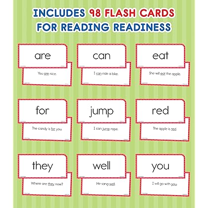 Carson Dellosa Sight Words Flash Cards Kindergarten, 1st, 2nd Grade for Kids Ages 6+, Phonics Flash Cards, Dolch and Fry High Frequency Sight Words