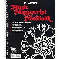 Music Manuscript Notebook (Regular Staff. Perforated Pages for easy removal.)