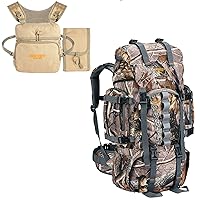 NEW VIEW 60L Hunting Backpack & Binocular Chest Pack