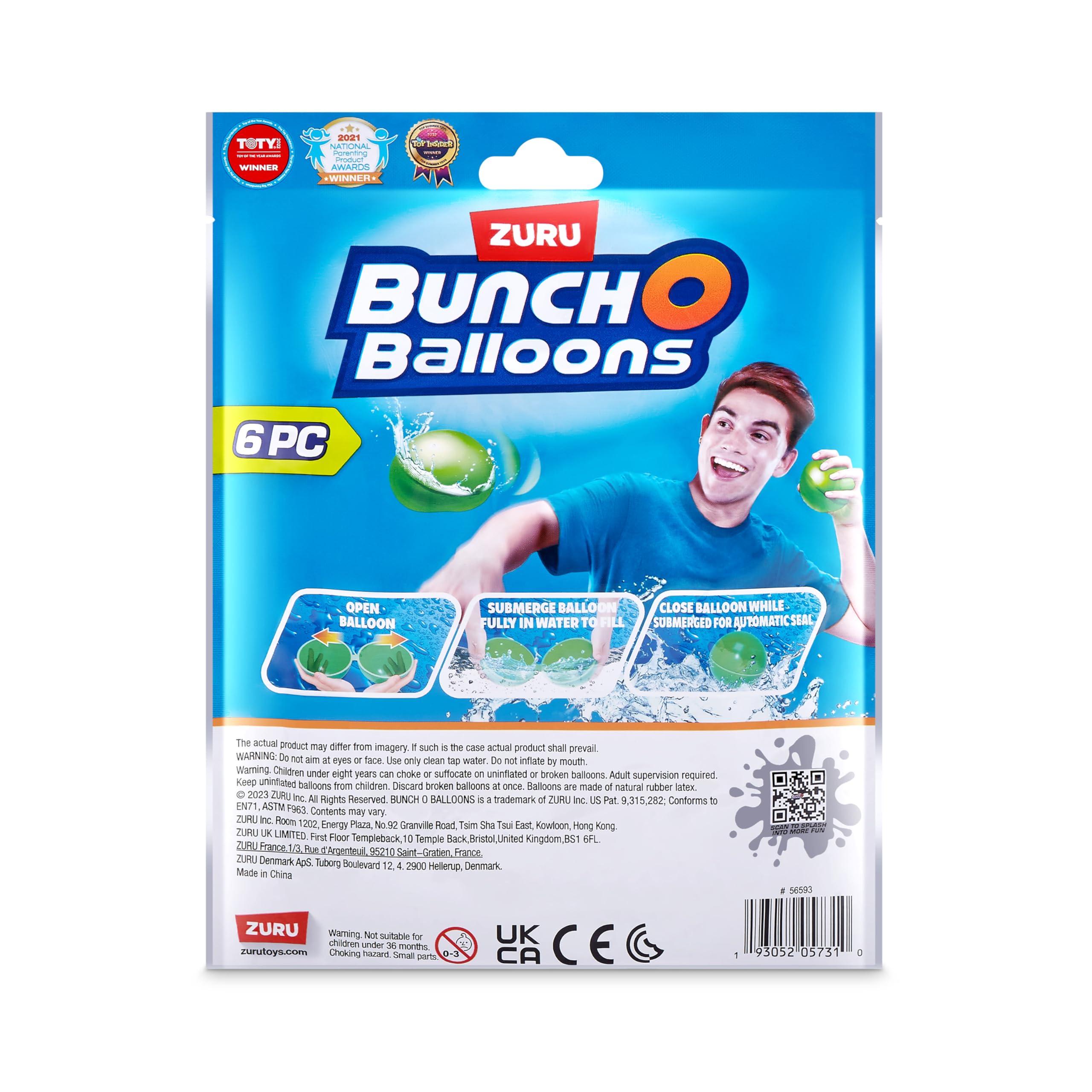 Bunch O Balloons Reusable Water Balloons 6 Pack by ZURU
