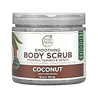 Petal Fresh Coconut Body Scrub, Smoothing Body Pudding, Natural, Gently Exfoliating, Daily Skincare, Vegan and Cruelty Free, 16 oz