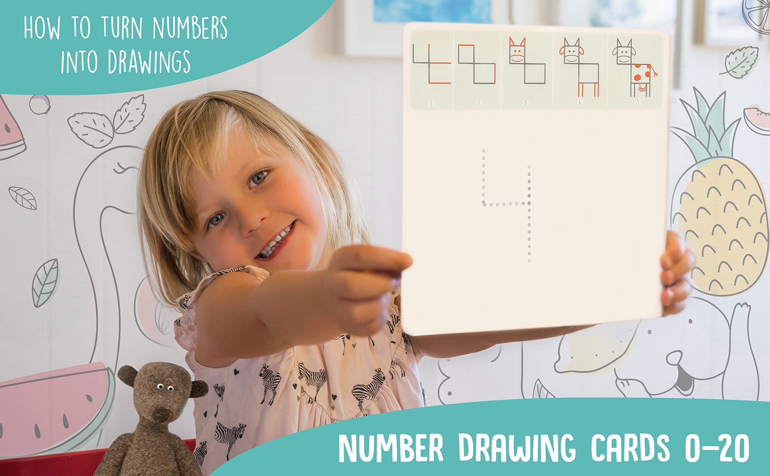 Drawing with Alphabet and Numbers Set for Kids Age 3-6 Activity Toy for Girls Boy Birthday