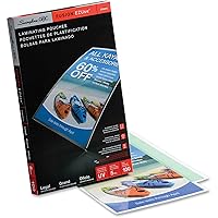 GBC Laminating Sheets, Thermal Laminating Pouches, Legal Size, 5 Mil, EZUse, 100 Pack (3740473)