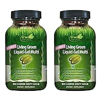 Women's Living Green Liquid-Gel Multi - 120 Liquid Soft-Gels, Pack of 2 - Includes 70 Essential Nutrients, Vitamins & Minerals - 80 Total Servings