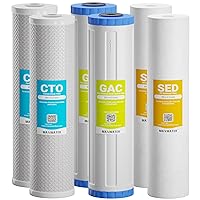 (6 Pack) Replacement Filter Set for BB Whole House Water filter System - 20