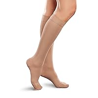 Ease Opaque Women's Knee High Support Stockings - 20-30mmHg Moderate Graduated Compression Nylons - Short and Long