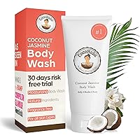CocoBaba Coconut Jasmine Body Wash | Natural Body Wash for Women | Hydrating Body Wash | Nourishes Dry Skin & Gently Cleanses | Sulfate Free, Paraben Free, Dye Free