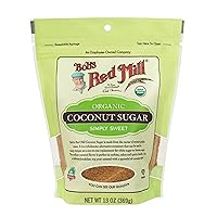 Bob’s Red Mill Organic Coconut Sugar, 13 Ounce Bag (Pack of 1), Non-GMO Natural Sweetener, Sugar Alternative, Sugar for Coffee, Tea & Recipes, Vegan, Paleo, Kosher