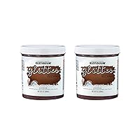 Rust-Oleum 360222-2PK Glitter Interior Wall Paint, 28 oz, Copper, 2 Pack