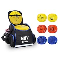 Disc Golf Set with Backpack,Disc Golf Beginner Set,12 Pack Flying Discs with Putters Drivers Mid Ranges+1 Blue Disc Golf Bag Fluorescent Portable Outdoor Indoor