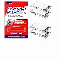 Fly Trap Bait Refill - Natural Fly Trap Bait Refills for All Reusable Outdoor Fly Traps,4x30g Fly Attractant Bait Fly Trap Refill Packets for Ranch Fly Traps Outdoor Use/Orange
