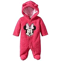 Disney Baby-Girls Newborn Minnie Mouse Fleece Footie