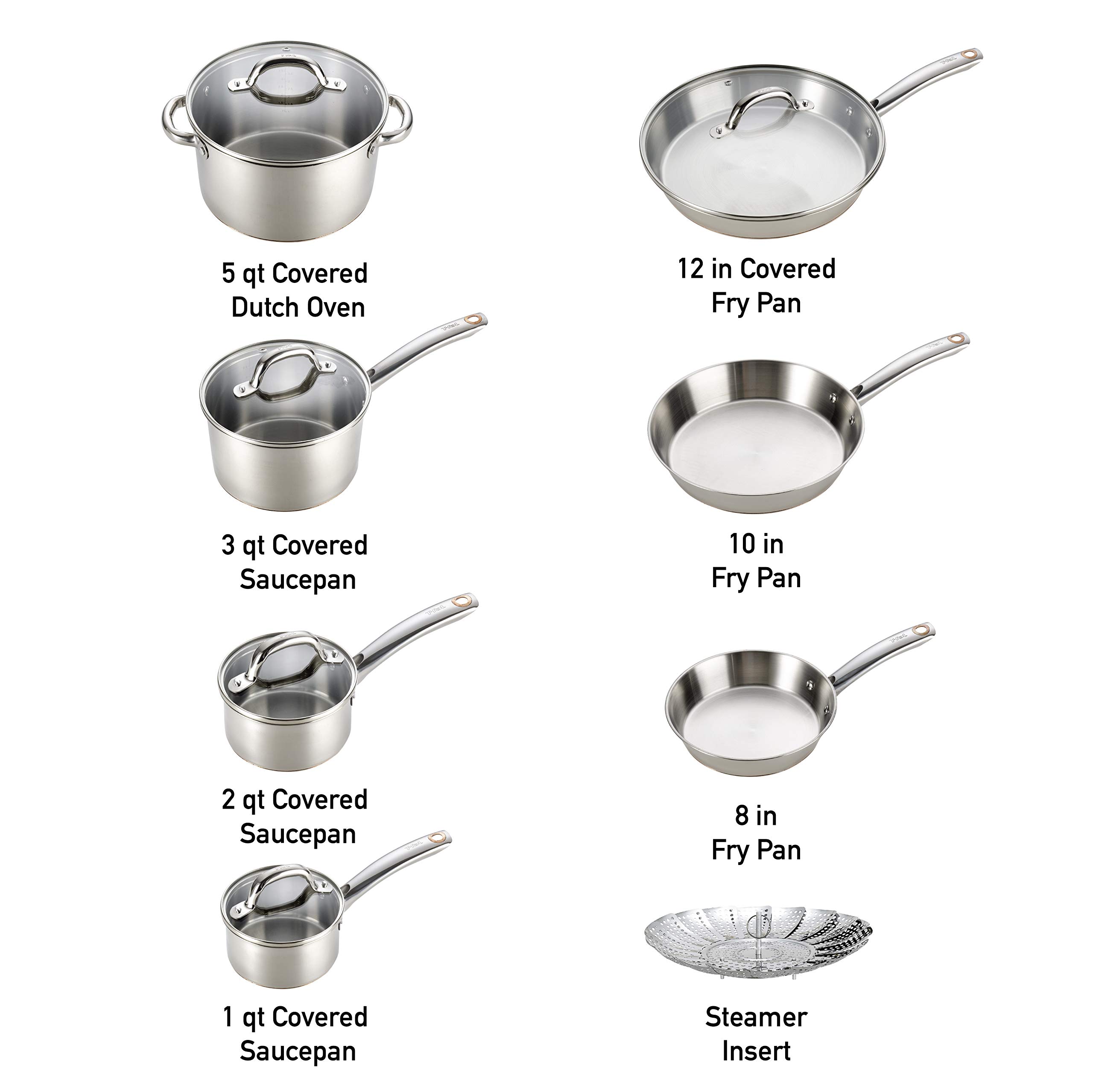 Mua T Fal C836sd Ultimate Stainless Steel Copper Bottom 13 Pc Cookware