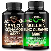 NUTRAHARMONY Ceylon Cinnamon Capsules & Mullein Leaf Extract Capsules