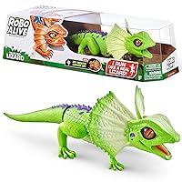Robo Alive Lurking Lizard Series 3 Green by ZURU Battery-Powered Robotic Light Up Interactive Electronic Reptile Toy That Moves (Green)