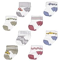 Mini Organics Unisex Baby Organic Cotton Socks, 0-12 Months