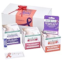 Bundle Oncology Kit For Women and Men - Comfort Kit For Chemo Patients. The Essentials for Face, Body & Feet. Includes Oncology Botanicals, Recovery and Foot Support. (3 - 4 oz) plus lip balm and aromaterahy nausea