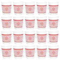 BESTOYARD 50Pcs wedding cups tea party cups christmas party cup drinking holder mug espresso mouthwash cups halloween small tea cups espresso glass red Paper chocolate cup child round