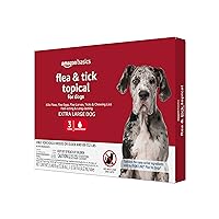 Flea and Tick Topical Treatment for X-Large Dogs (89-132 pounds), 3 Count (Previously Solimo)