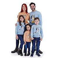 Bluey Christmas Cotton Gauze Matching Family Long Sleeve Sweater Toddler to Adult