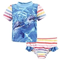 Hudson Baby Unisex Baby Swim Rashguard Set