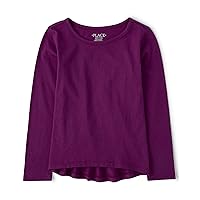 The Children's Place Girls' Single Long Sleeve Basic Layering T-Shirt