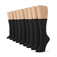 No nonsense Women's Scallop Pointelle Crew Sock