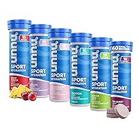 Sport Electrolyte Tablets for Proactive Hydration, Variety Pack, 6 Pack (60 Servings)