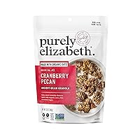 Purely Elizabeth Ancient Grain Granola, Certified Gluten-free, Vegan & Non-GMO | Coconut Sugar | Delicious Healthy Snack | Cranberry Pecan | 12oz