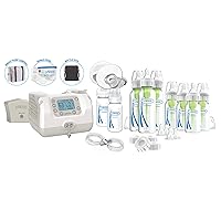 Dr. Brown's Natural Flow® Customflow™ Double Electric Breast Pump Deluxe Breastfeeding Set