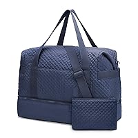 BAGSMART Large Gym Bag with Yoga Mat Buckle, Weekender Overnight Bag for Women, Travel Duffle Bag for Travel Essentials, Carry On Tote Bag Hospital Bag for Labor and Delivery